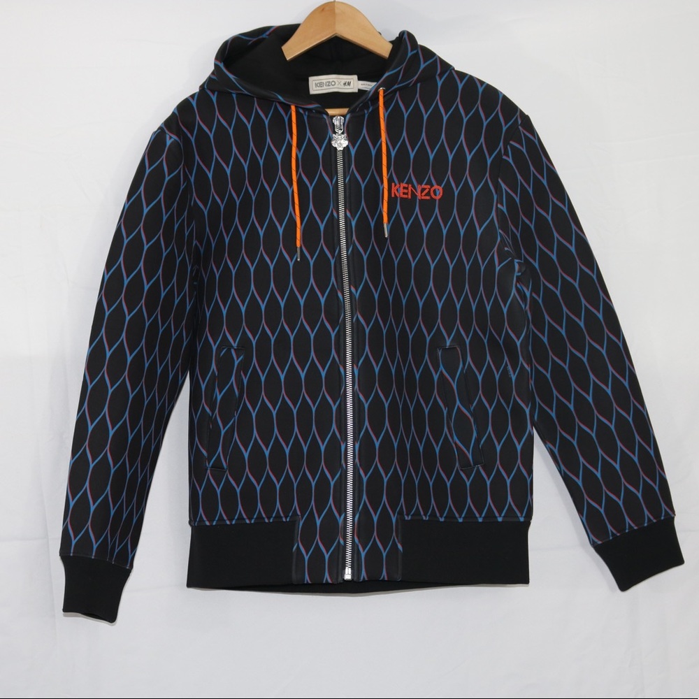 Kenzo x H&M neoprene zip up hoodie